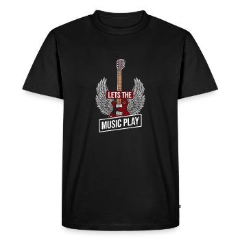 Blue-Let’s Rock - T-shirt Premium bio Homme - noir - Devant - Nico (187cm)