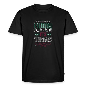 birthday present idea fathersday geek gift - Men's Premium Organic T-Shirt - black - Front - Nico (187cm)