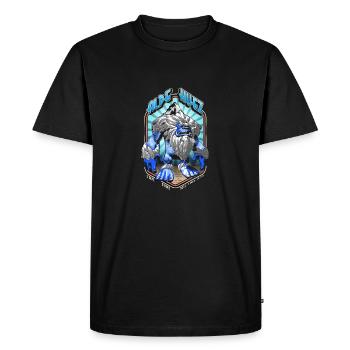 Alpe huez Yeti - Men's Premium Organic T-Shirt - black - Front - Nico (187cm)