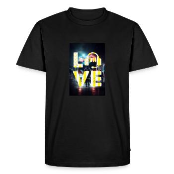 Love Emergency dispatcher - Men's Premium Organic T-Shirt - black - Front - Nico (187cm)