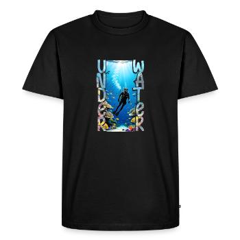 Scuba diving - Men's Premium Organic T-Shirt - black - Front - Nico (187cm)