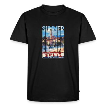 Croatia Croatia Hrvatska Ultra summer Split music - Men's Premium Organic T-Shirt - black - Front - Nico (187cm)