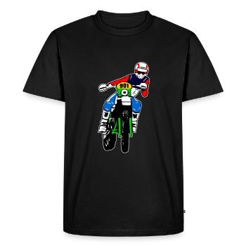 Enduro Offroad - Men's Premium Organic T-Shirt - black - Front - Nico (187cm)