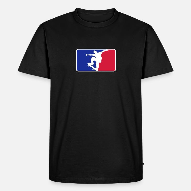 Skate Logo - Männer Premium Bio T-Shirt - Schwarz