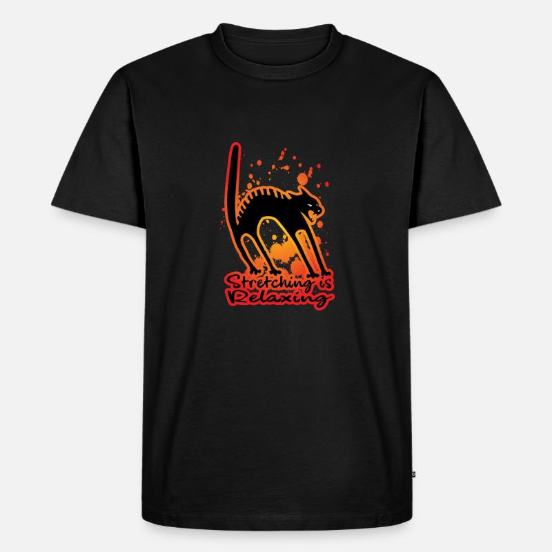 Stretching is Relaxing - Männer Premium Bio T-Shirt - Schwarz