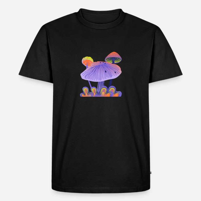 Tactile Psychedelic - Männer Premium Bio T-Shirt - Schwarz