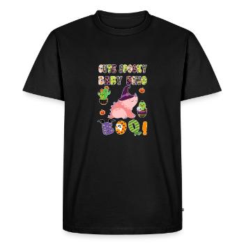 Mignon Spooky Baby Dino Halloween Boo 4 - T-shirt Premium bio Homme - noir - Devant - Nico (187cm)