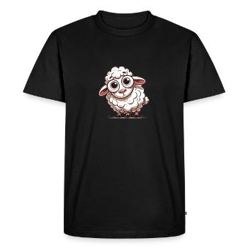 Mouton - T-shirt Premium bio Homme - noir - Devant - Nico (187cm)