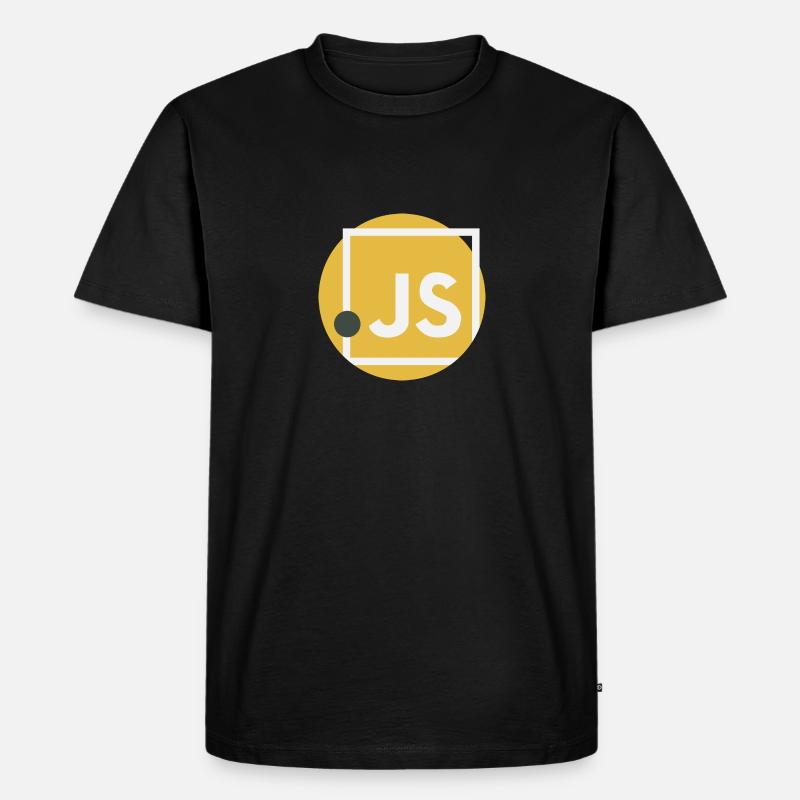 JavaScript point JS - T-shirt Premium bio Homme - noir