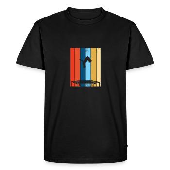 Trampoline jumper trampoline - T-shirt Premium bio Homme - noir - Devant - Nico (187cm)