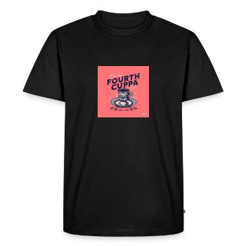 The Fourth Cuppa - Men's Premium Organic T-Shirt - black - Front - Nico (187cm)
