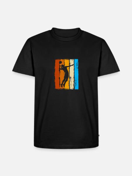 Faustball Faustballerin - Männer Premium Bio T-Shirt - Schwarz