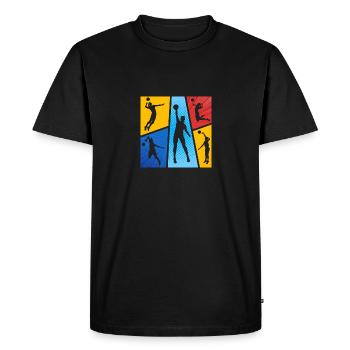 Fistball Fistball - T-shirt Premium bio Homme - noir - Devant - Nico (187cm)