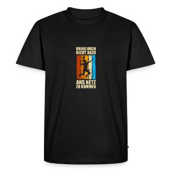 To the net: Badminton, Badminton, Badminton - Men's Premium Organic T-Shirt - black - Front - Nico (187cm)