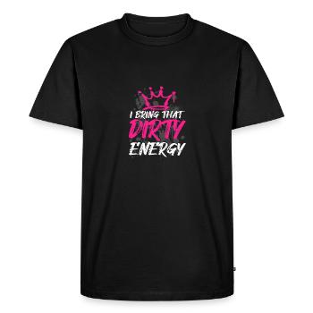 Énergie sale Schlammlauf Mud Run Muddy Race - T-shirt Premium bio Homme - noir - Devant - Nico (187cm)