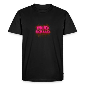 Mud squad Schlammlauf Mud Run Muddy Race - T-shirt Premium bio Homme - noir - Devant - Nico (187cm)