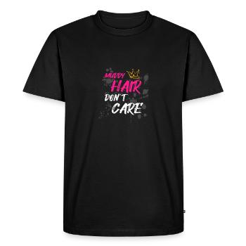 Cheveux boueux Schlammlauf Mud Run Muddy Race - T-shirt Premium bio Homme - noir - Devant - Nico (187cm)