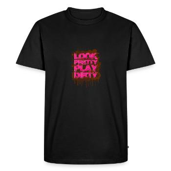 Belle jolie Schlammlauf Mud Run Muddy Race - T-shirt Premium bio Homme - noir - Devant - Nico (187cm)