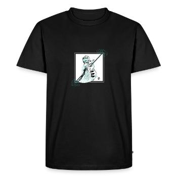 Grandir - T-shirt Premium bio Homme - noir - Devant - Nico (187cm)