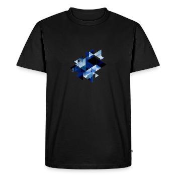 Abstract Shapes - Triangles - Men's Premium Organic T-Shirt - black - Front - Nico (187cm)