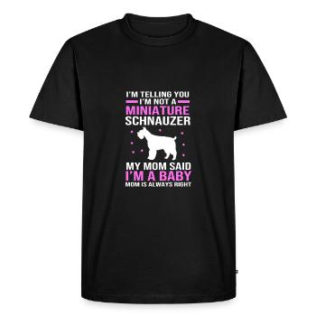 Schnauzer nain - T-shirt Premium bio Homme - noir - Devant - Nico (187cm)