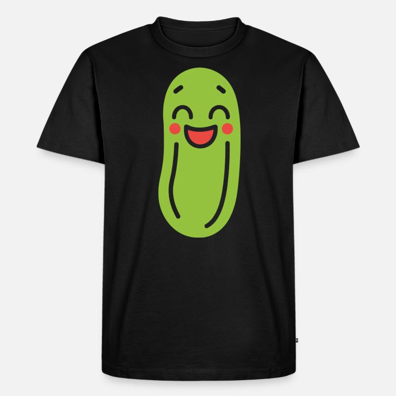 Gurke - Männer Premium Bio T-Shirt - Schwarz