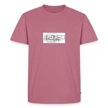 GIOmm - Men's Premium Organic T-Shirt - mauve - Front - Nico (187cm)