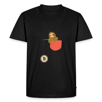 Drôle Bitcoin Crypto Blockchain Btc Fun Liebhab - T-shirt Premium bio Homme - noir - Devant - Nico (187cm)