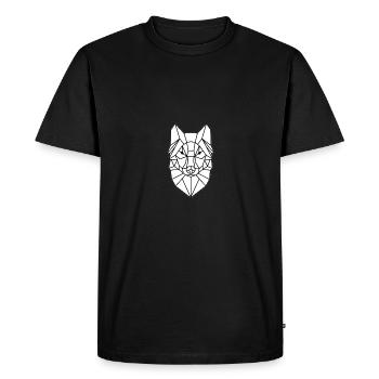 Conception de tête de loup simple - T-shirt Premium bio Homme - noir - Devant - Nico (187cm)