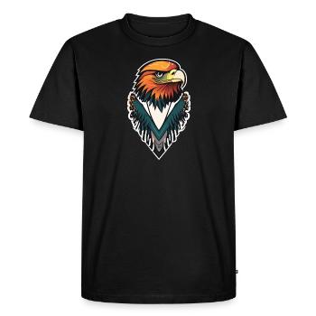 Aigle - T-shirt Premium bio Homme - noir - Devant - Nico (187cm)