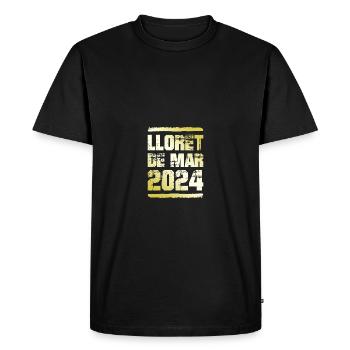Lloret De Mar 2024 Or - T-shirt Premium bio Homme - noir - Devant - Nico (187cm)
