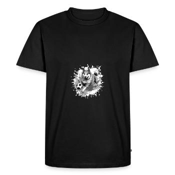 Équipe sportive de football canin Akita - T-shirt Premium bio Homme - noir - Devant - Nico (187cm)