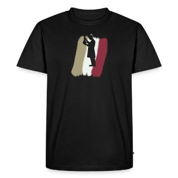 Laboratoire de chimie et de chimie - T-shirt Premium bio Homme - noir - Devant - Nico (187cm)
