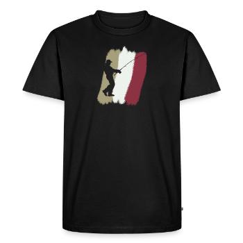 Pêche Pêcheurs Pêcheurs sportifs - T-shirt Premium bio Homme - noir - Devant - Nico (187cm)