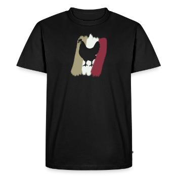 Poulet Volaille Poalier - T-shirt Premium bio Homme - noir - Devant - Nico (187cm)