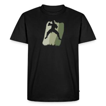 MMA Capoeira Grappling - Men's Premium Organic T-Shirt - black - Front - Nico (187cm)