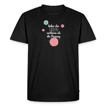 Sewing spell - Men's Premium Organic T-Shirt - black - Front - Nico (187cm)