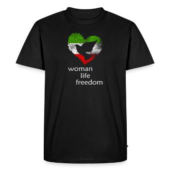 Liberté de vie de la femme - T-shirt Premium bio Homme - noir - Devant - Nico (187cm)