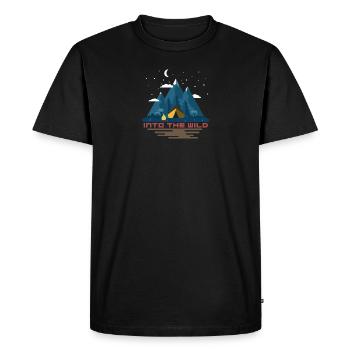 Into the wild - Men's Premium Organic T-Shirt - black - Front - Nico (187cm)