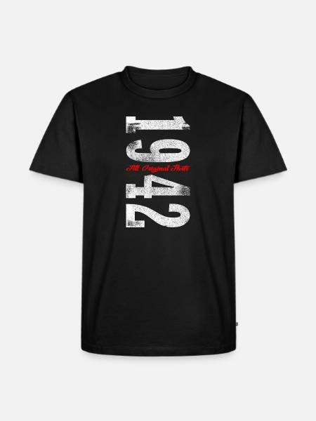 1942 - Men's Premium Organic T-Shirt - black