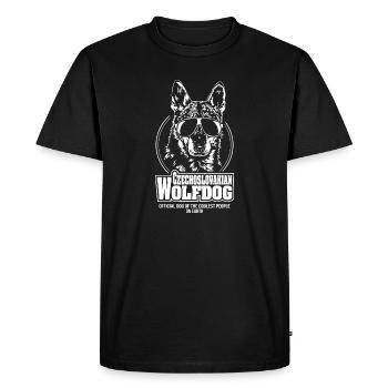 CZECHOSLOVAKIAN WOLFDOG coolest people Wilsigns - Men's Premium Organic T-Shirt - black - Front - Nico (187cm)