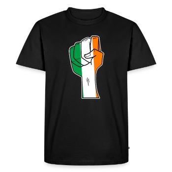 Irlande - T-shirt Premium bio Homme - noir - Devant - Nico (187cm)