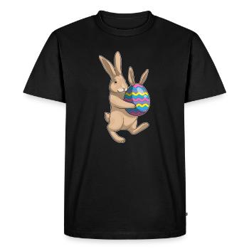 Bunny Easter Bunny Ears - Men's Premium Organic T-Shirt - black - Front - Nico (187cm)