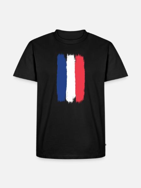 Francey Flag, Viva France, A Symbol of Unity - Men's Premium Organic T-Shirt - black