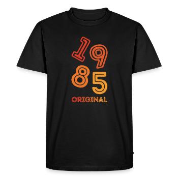 1985 Original - Männer Premium Bio T-Shirt - Schwarz - Vorne - Nico (187cm)