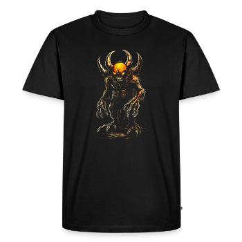 Monster Halloween Creepy Monster Creepy Horror - Men's Premium Organic T-Shirt - black - Front - Nico (187cm)