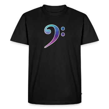| bass wrench colorful - Men's Premium Organic T-Shirt - black - Front - Nico (187cm)