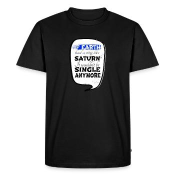 cadeau d’anniversaire astrologie en apesanteur - T-shirt Premium bio Homme - noir - Devant - Nico (187cm)