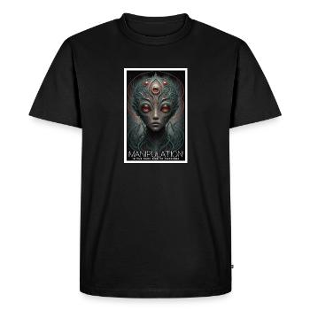Manipulation Is The Dark Side Of Charism - Men's Premium Organic T-Shirt - black - Front - Nico (187cm)