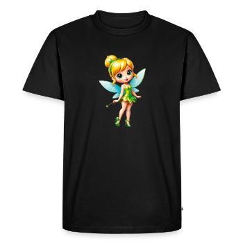 Little Fairy 8 - Men's Premium Organic T-Shirt - black - Front - Nico (187cm)